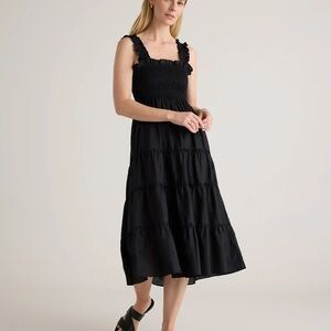 Quince Black Maxi Dress